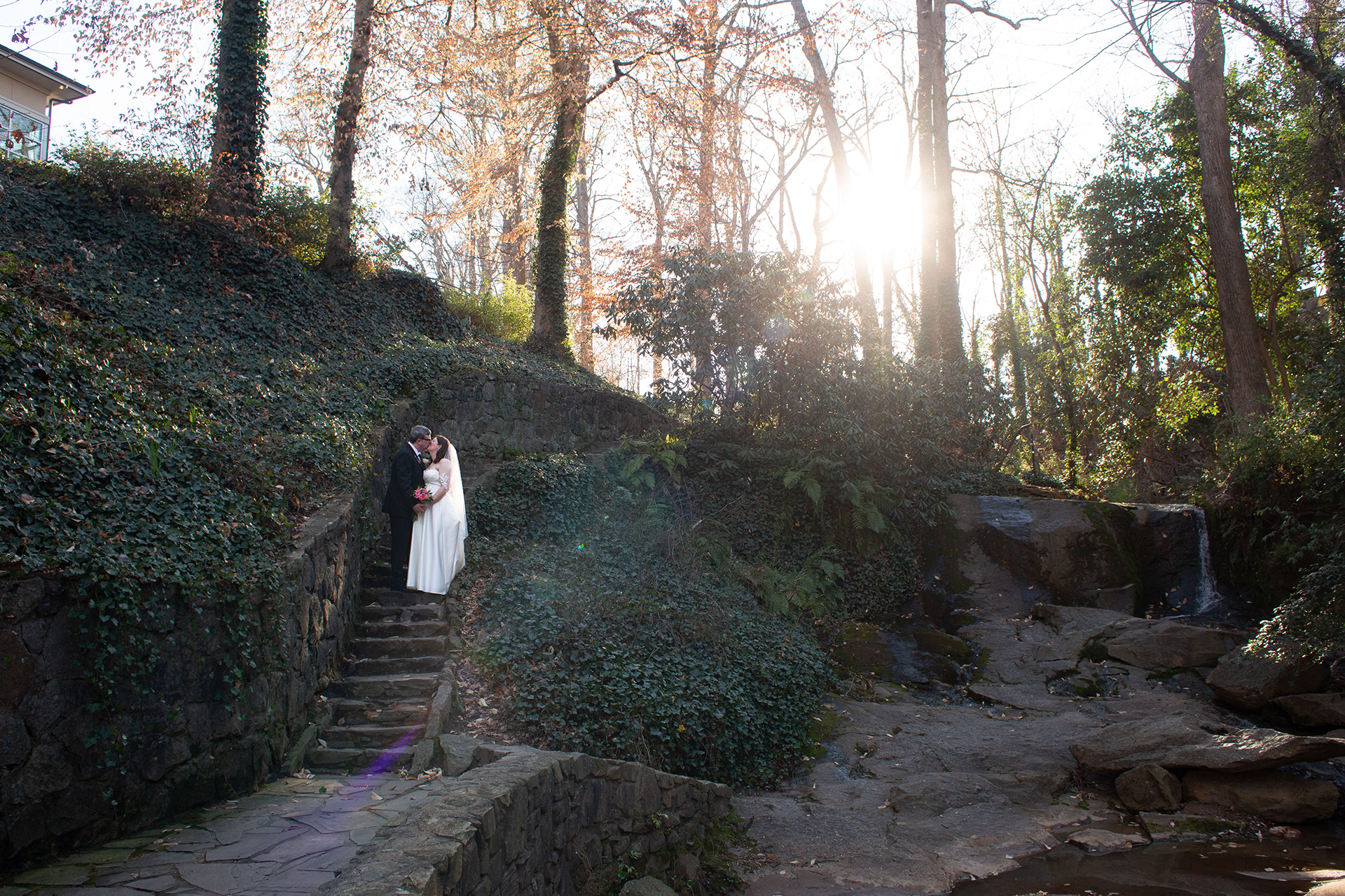 Elope in Falls Park - Greenville, SC Elopement