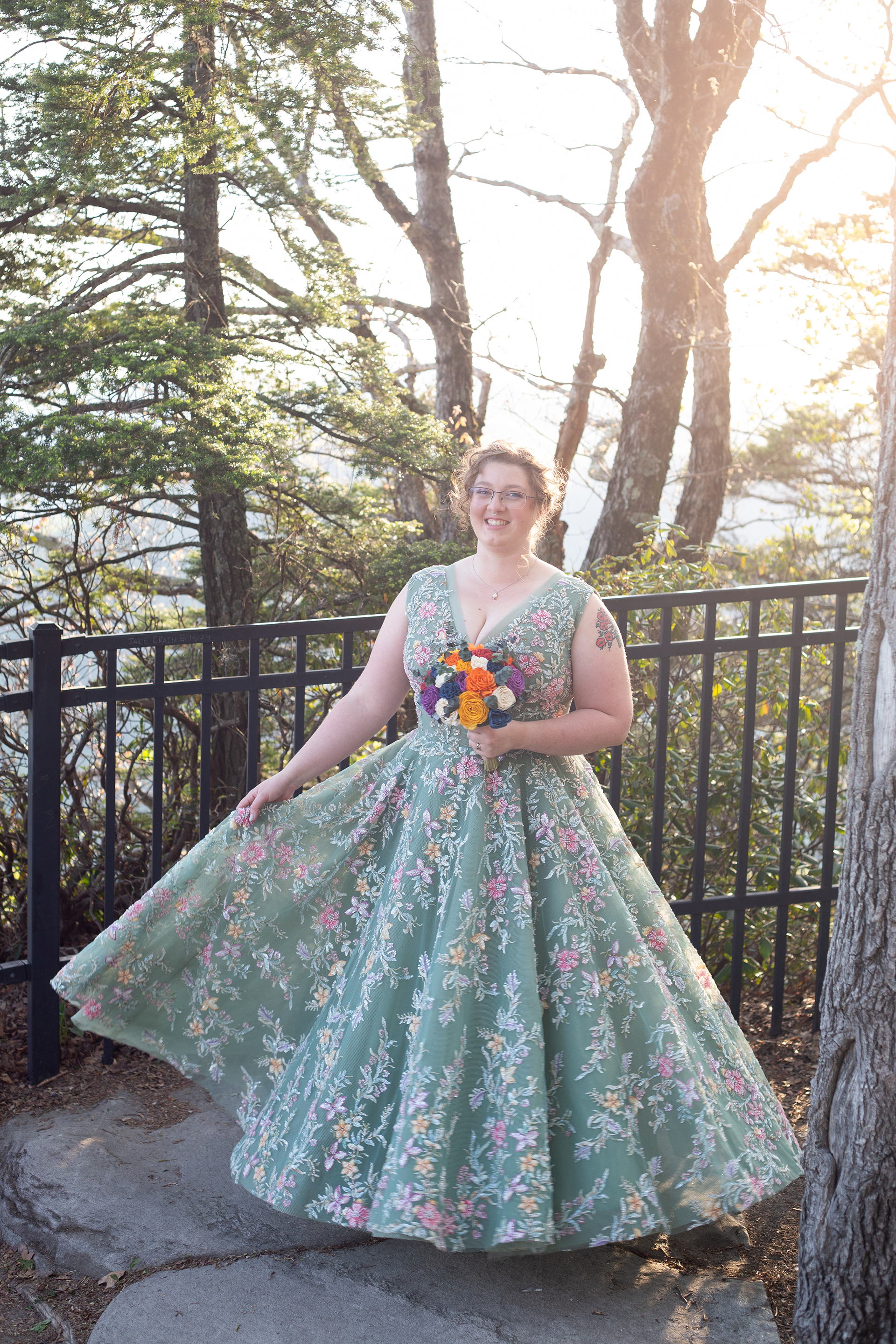 Elopement photos at Caesars Head State Park | Christine Scott Photography