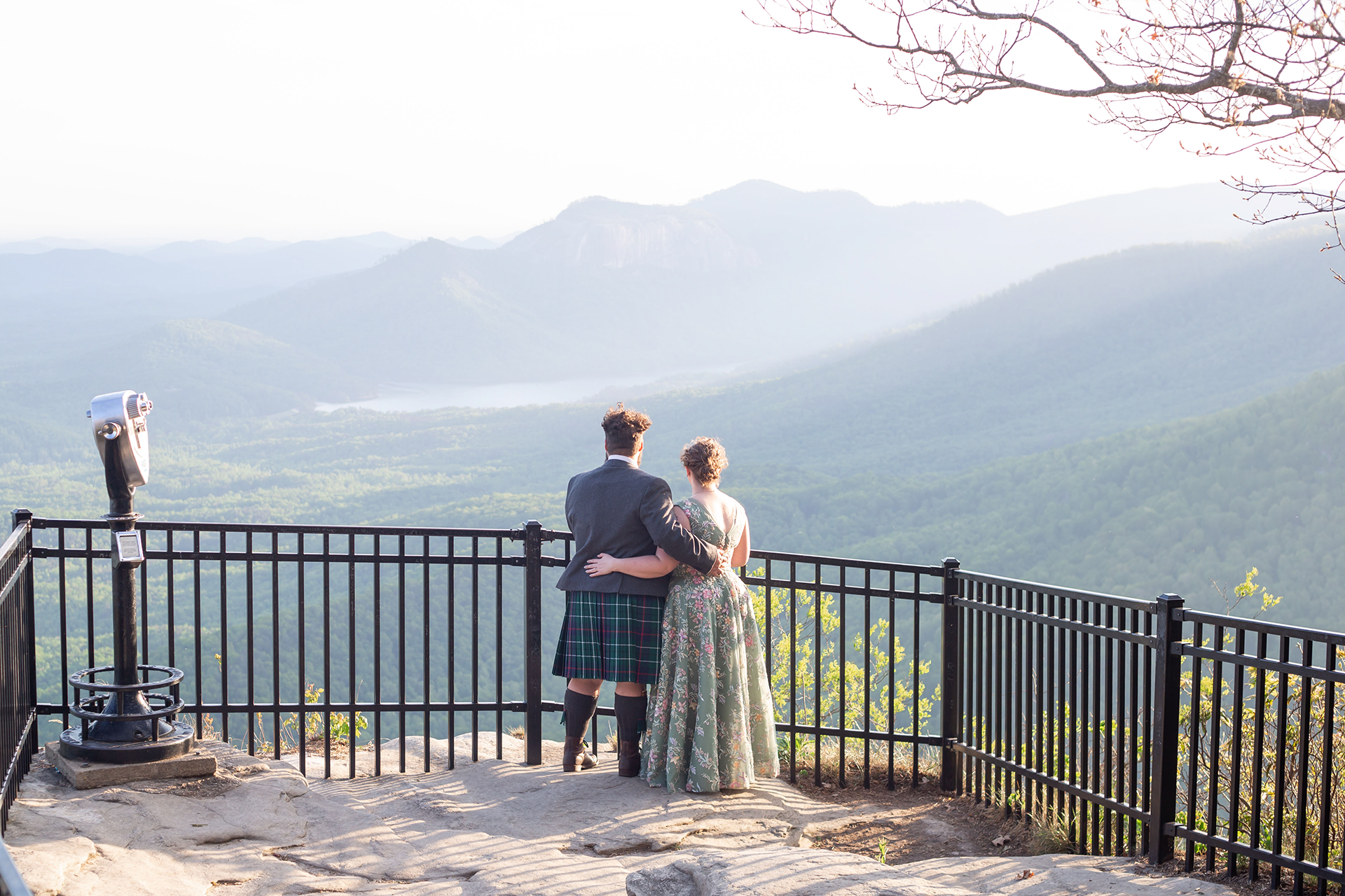 Elopement photos at Caesars Head State Park | Christine Scott Photography