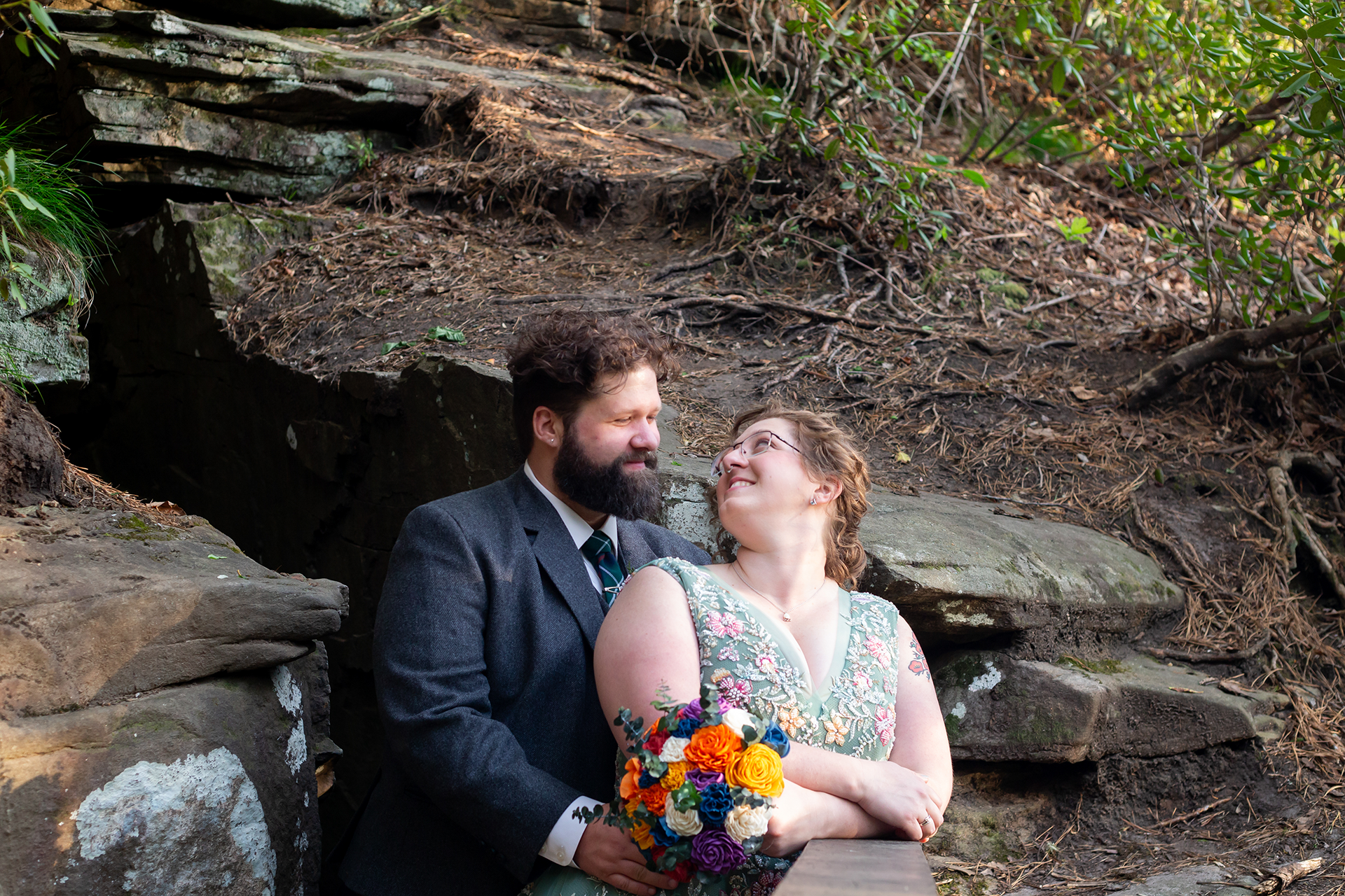 Elopement photos at Caesars Head State Park | Christine Scott Photography