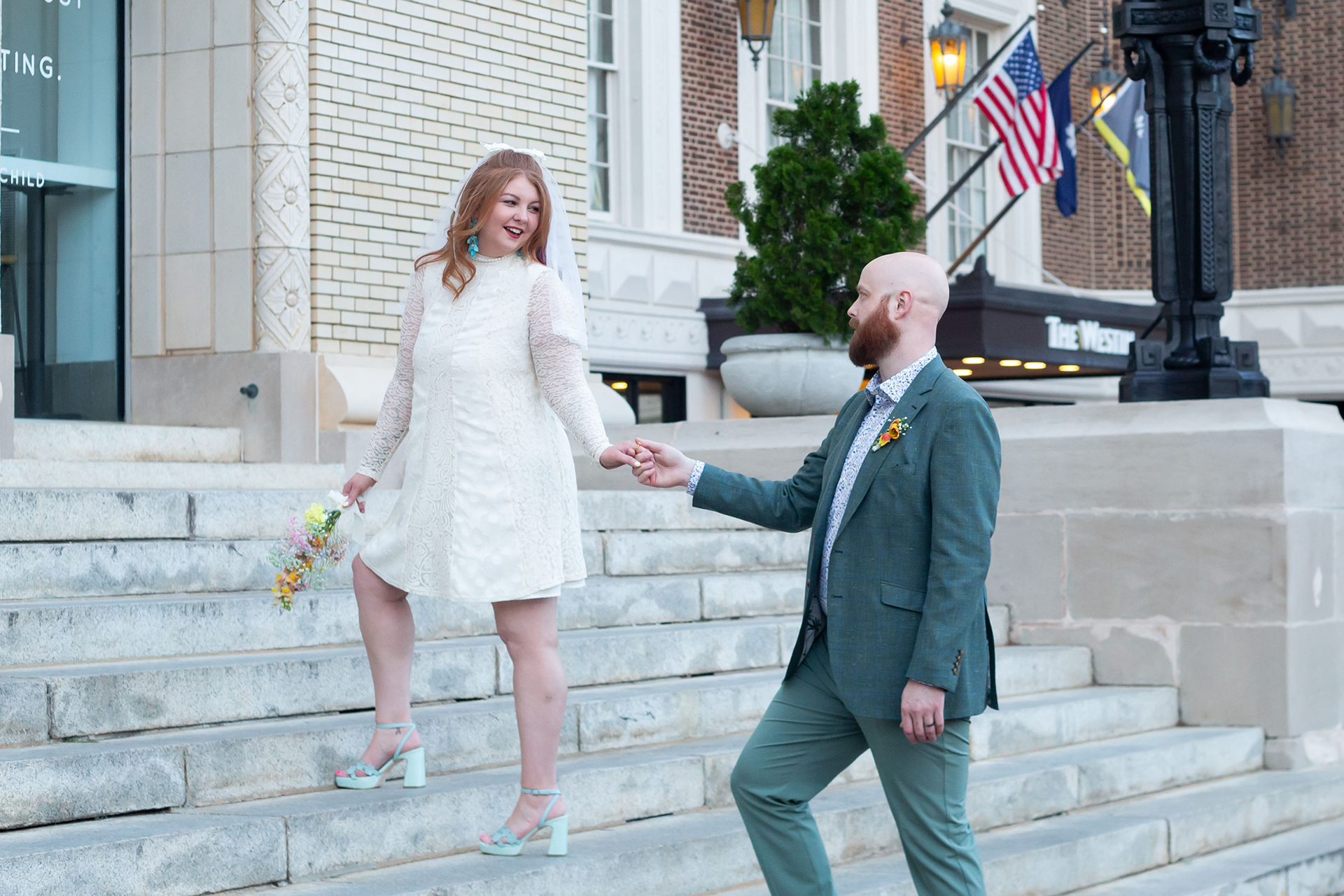 Downtown Greenville Elopement Photos | Christine Scott Photography