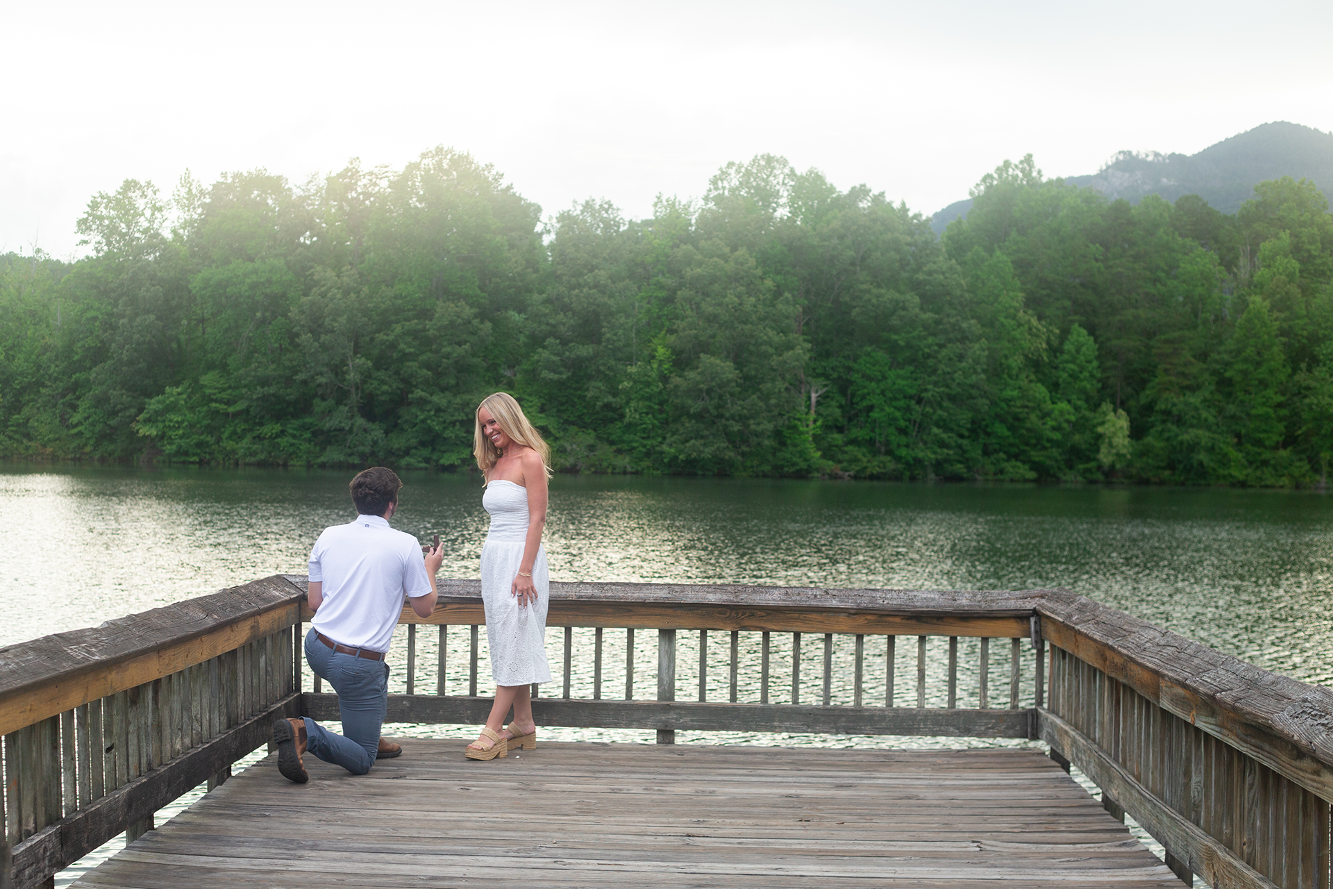 Proposal at Table Rock State Park | Christine Scott Photography