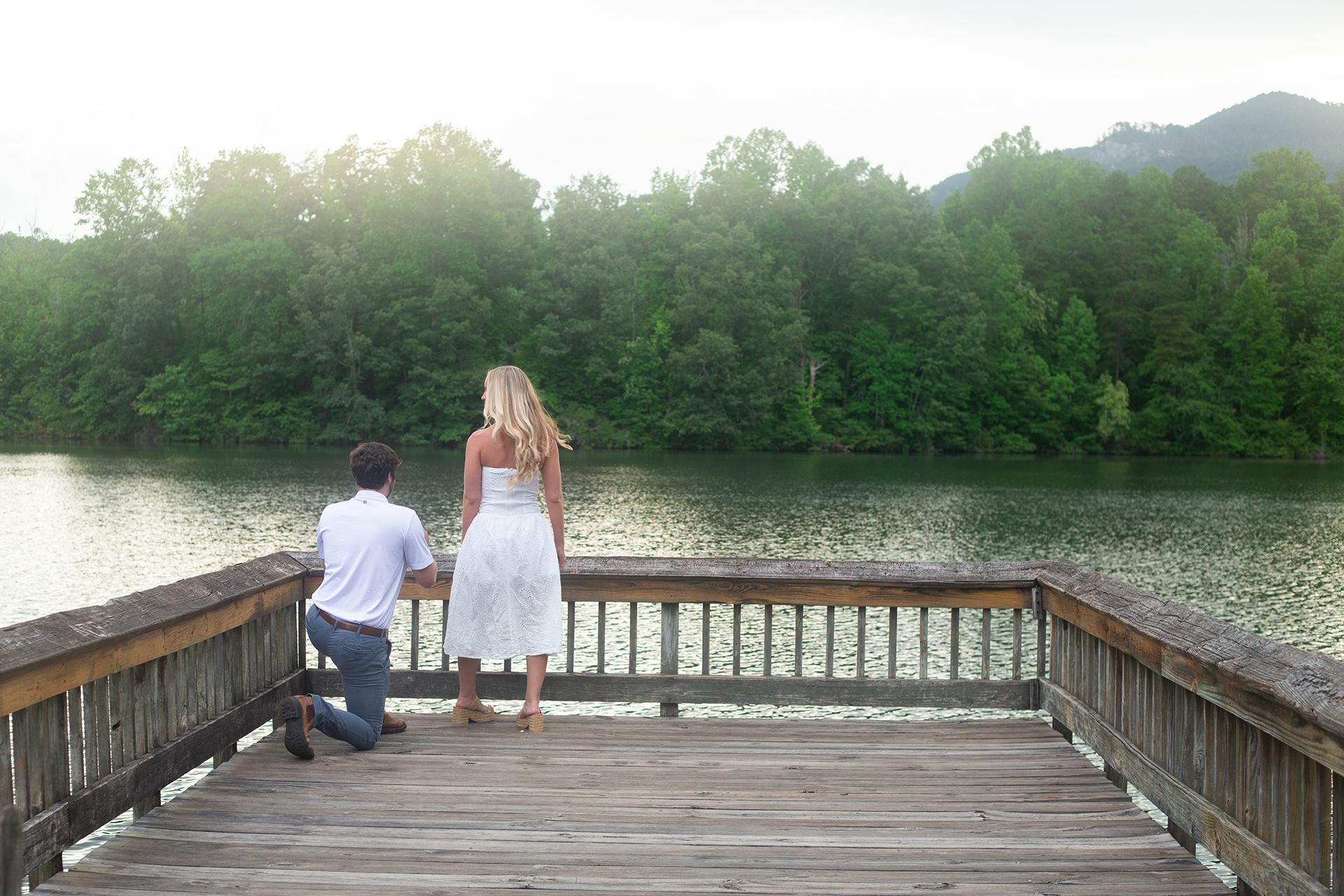 Engagement photos at Table Rock State Park | Christine Scott Photography