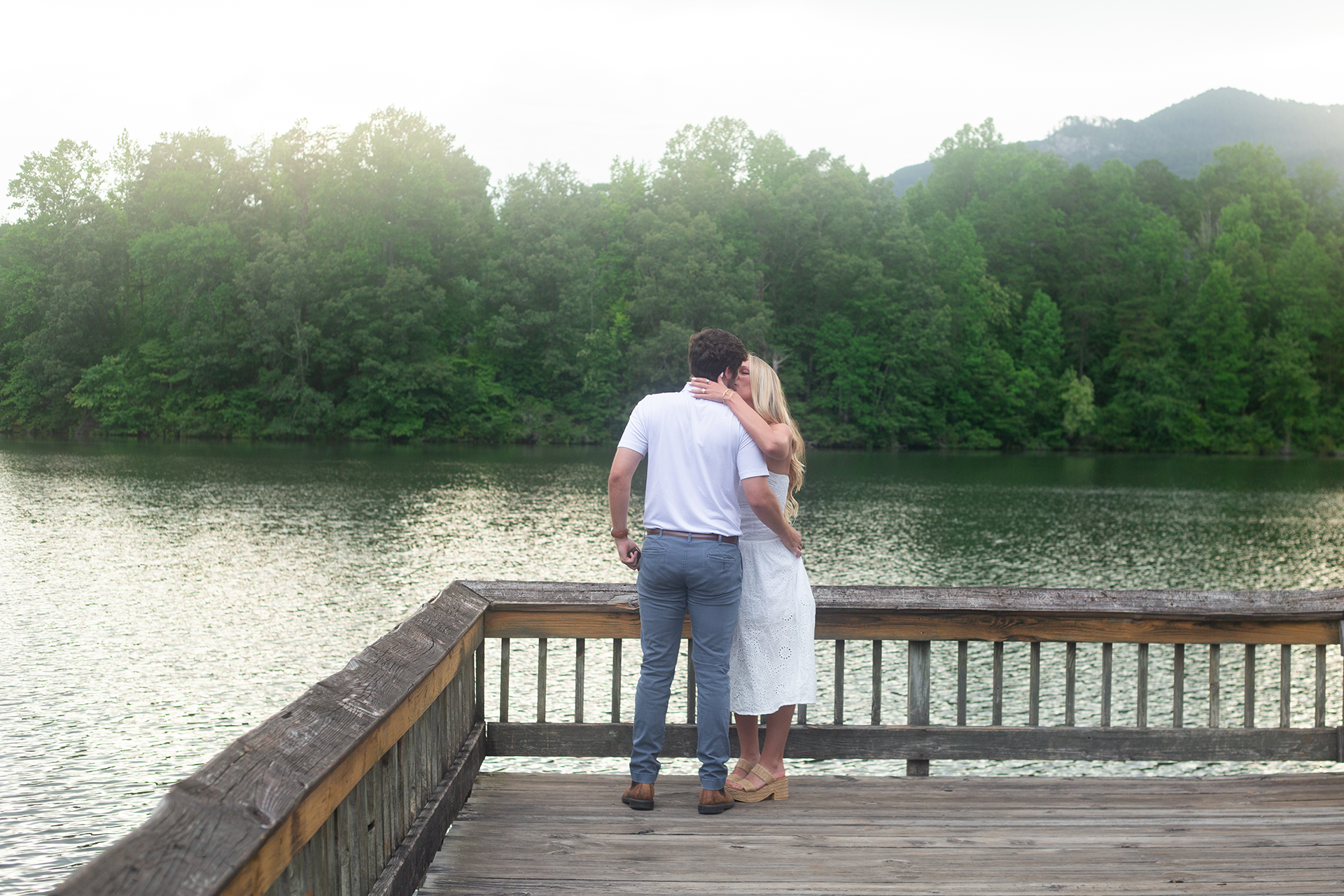 Engagement photos at Table Rock State Park | Christine Scott Photography