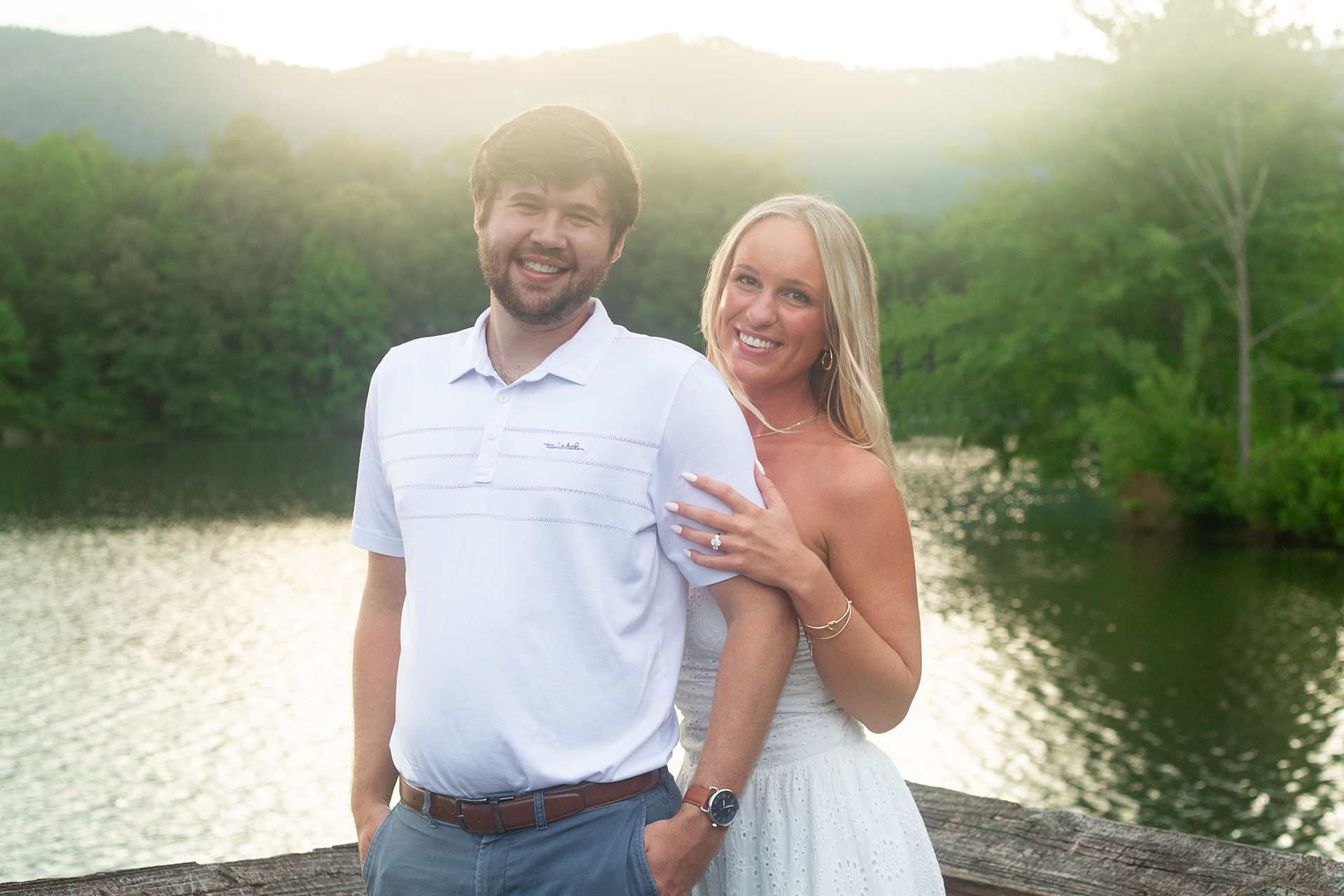 Engagement photos at Table Rock State Park | Christine Scott Photography