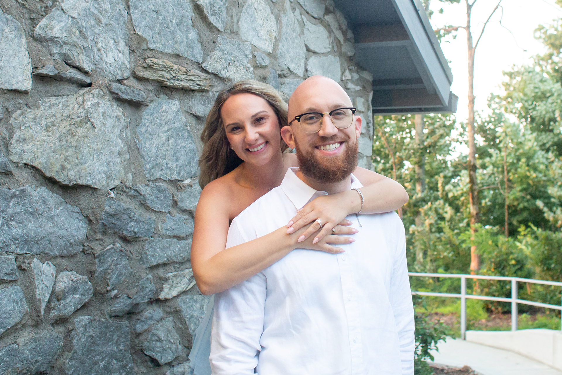 Engagement photos at Symmes Chapel | Christine Scott Photography