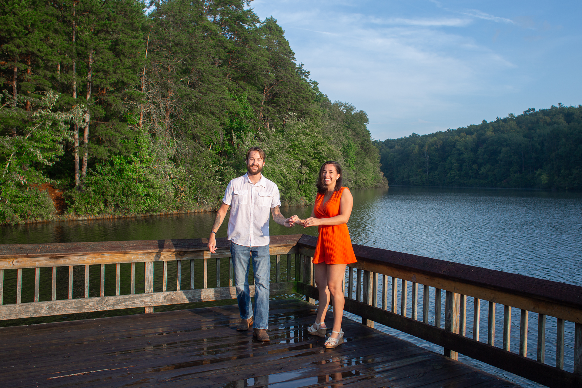 Engagement photos at Table Rock State Park | Christine Scott Photography