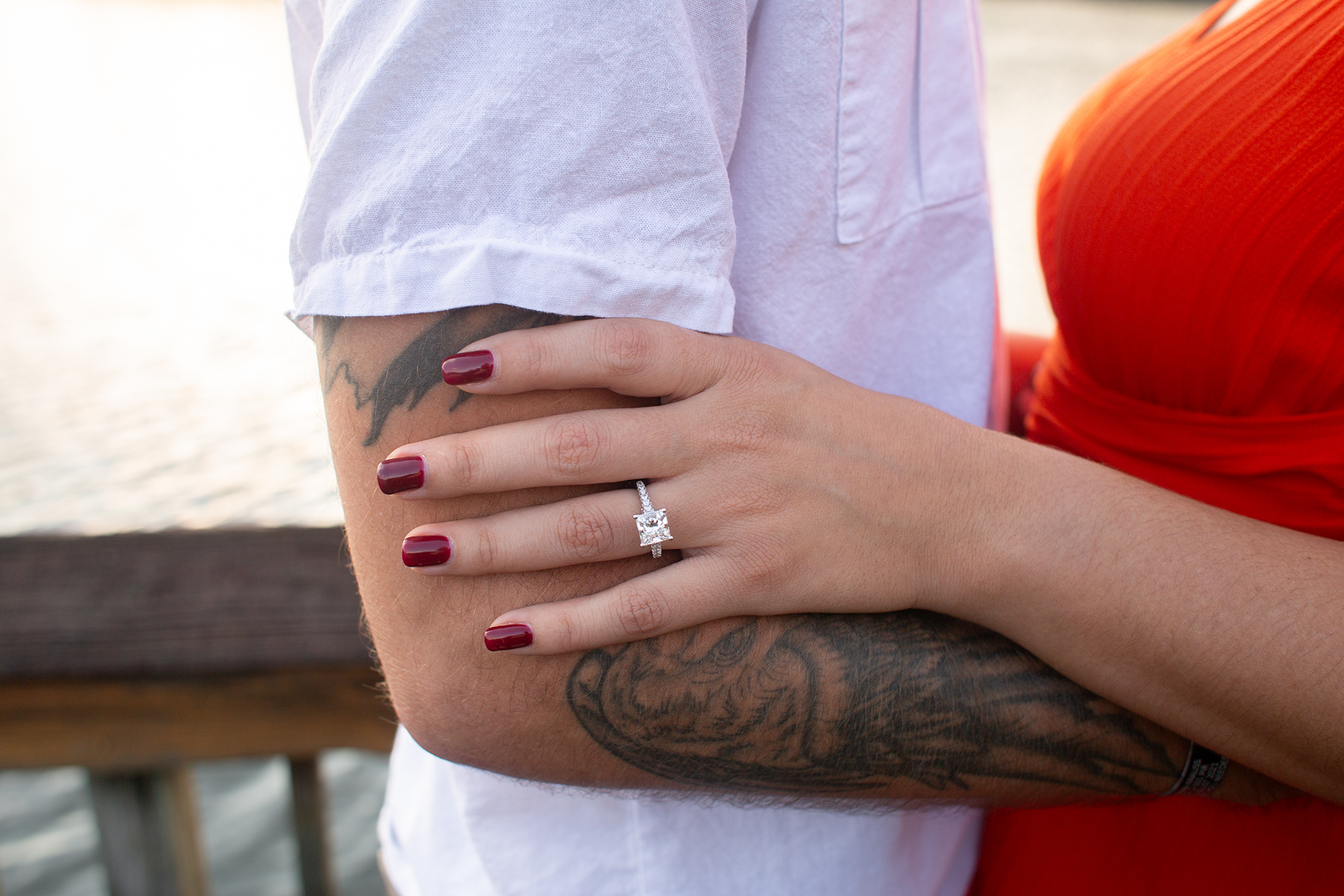 Engagement photos at Table Rock State Park | Christine Scott Photography