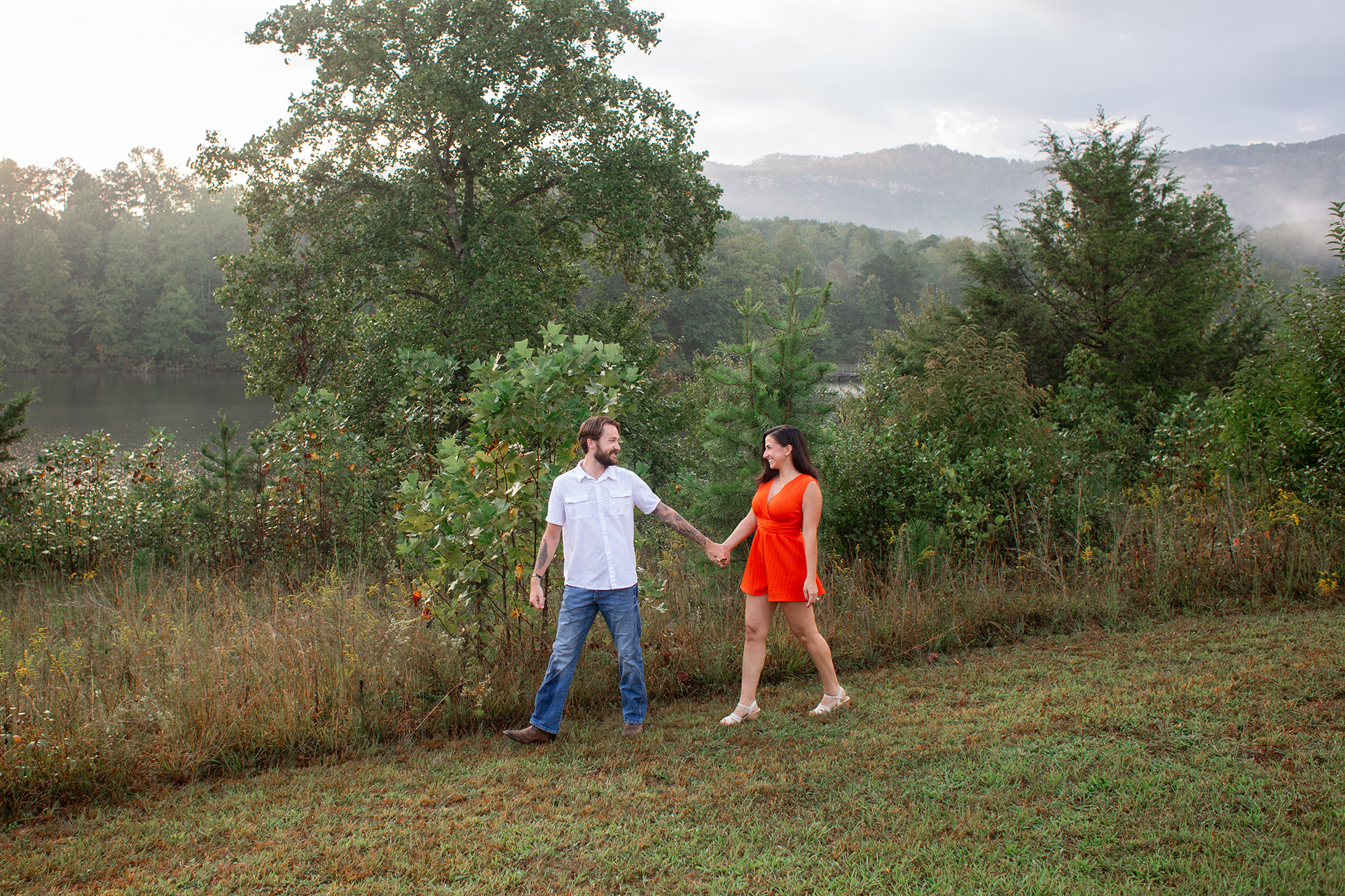 Engagement photos at Table Rock State Park | Christine Scott Photography