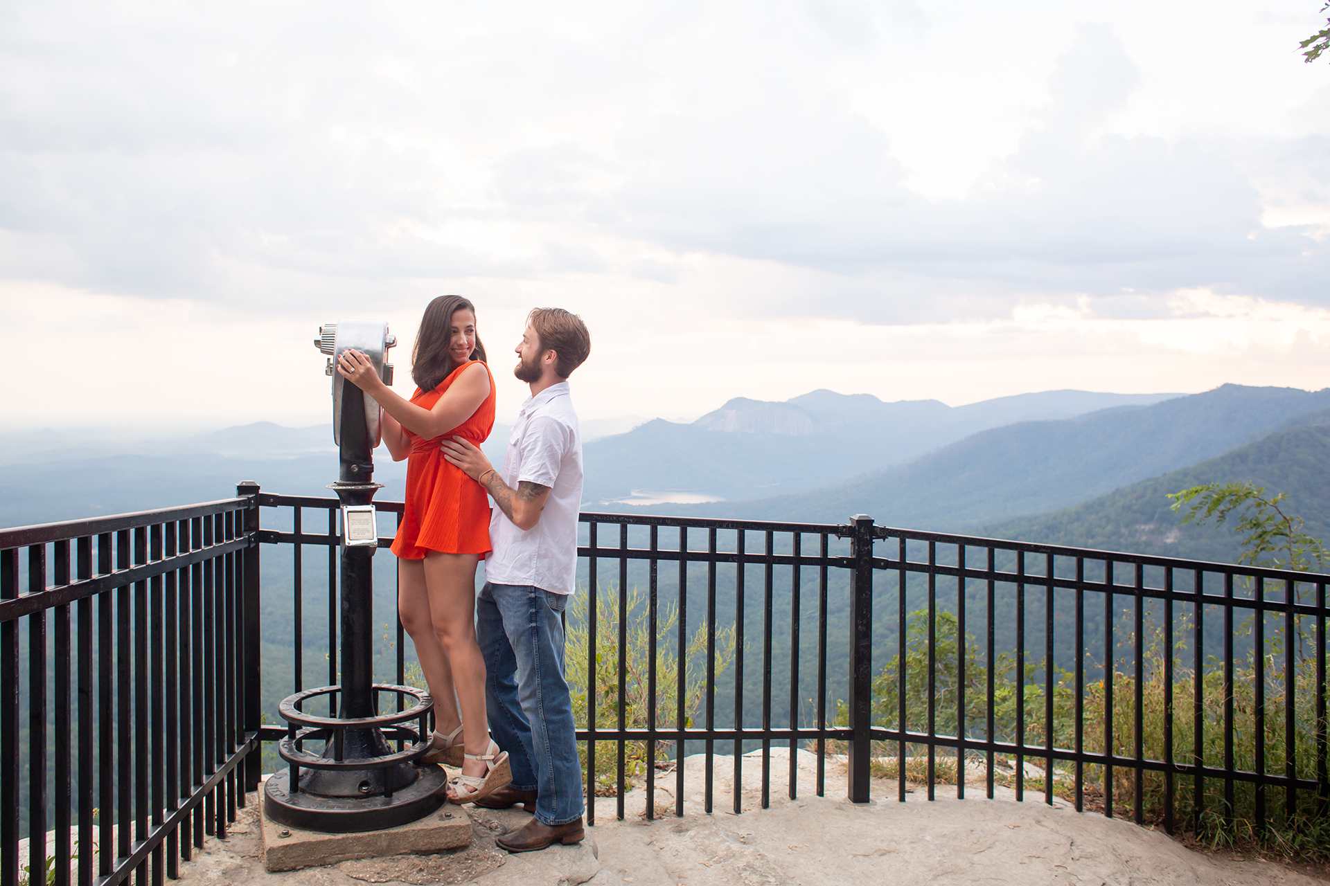 Engagement photos at Caesars Head State Park | Christine Scott Photography