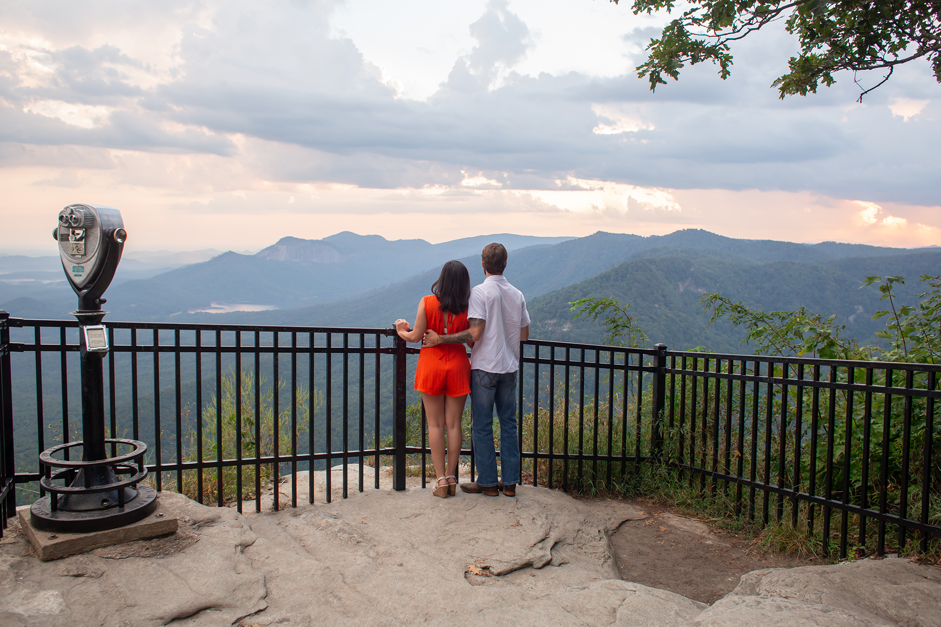 Mountain engagement photos in South Carolina | Christine Scott Photography