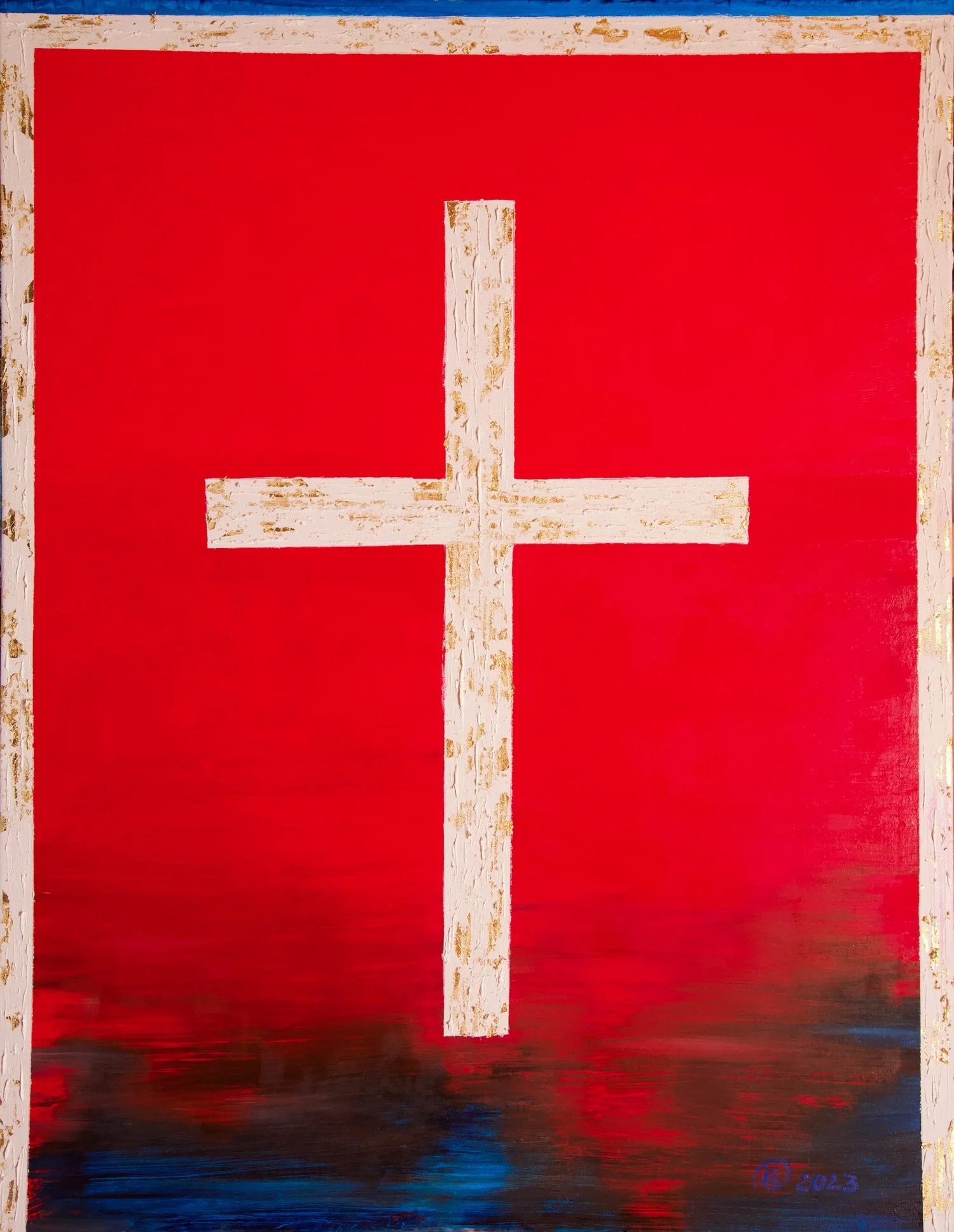2023_Pasqua+2023_Olio+su+tela+con+applicazione+foglie+d'oro_cm+100x80.jpg