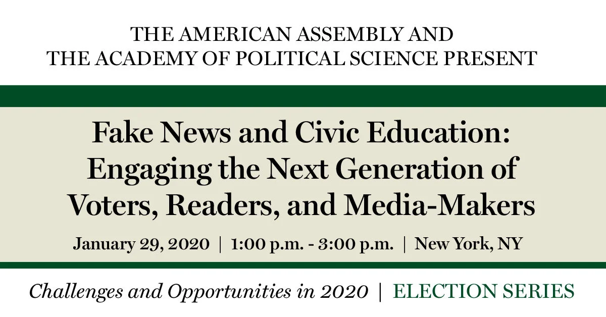 Fake News And Civic Education Engaging The Next Generation Of