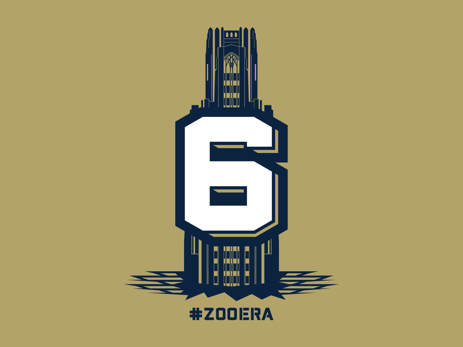 Oakland Zoo Back T-Shirt Design - Pitt Basketball Student Section