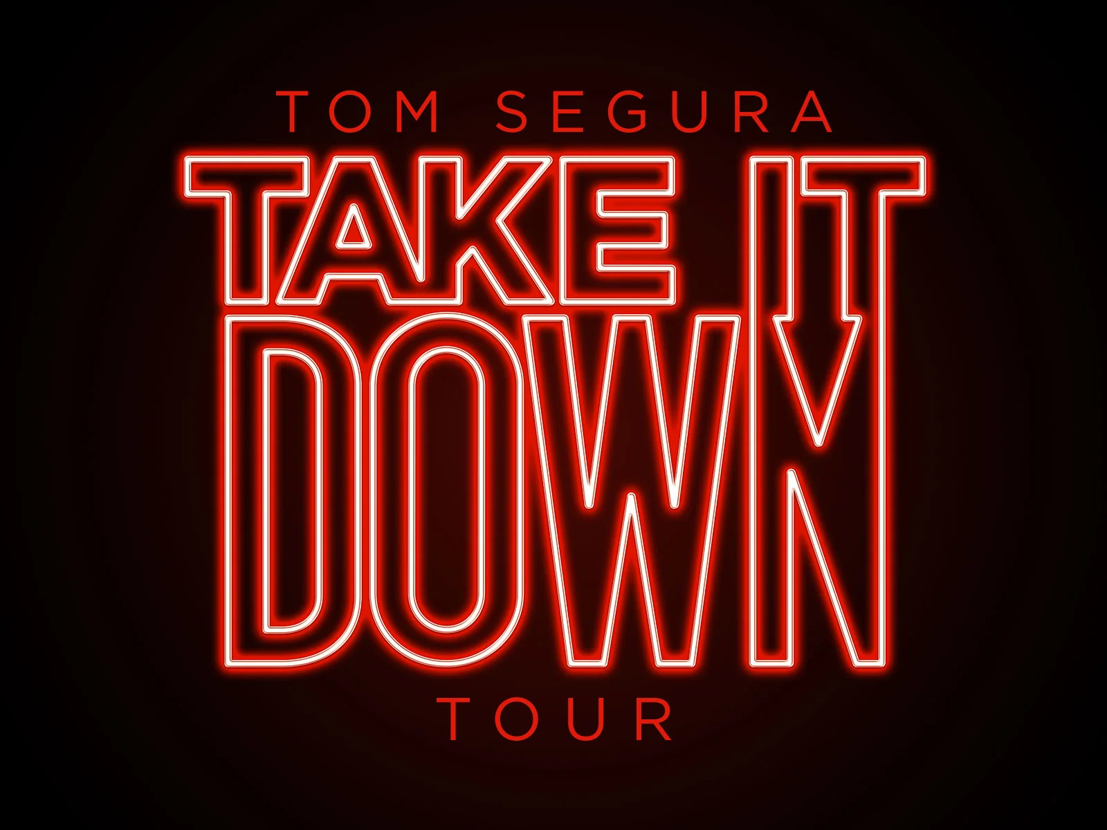 Take It Down Tour Logo Design - Comedian Tom Segura