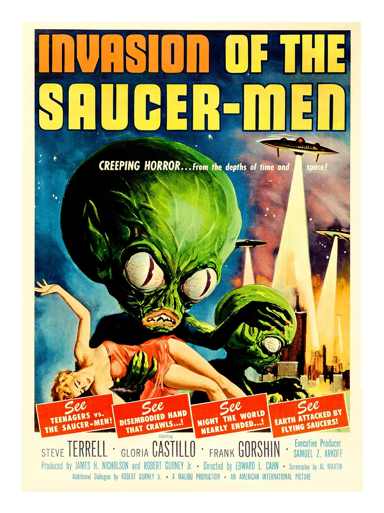 Invasion of the Saucer Men Poster