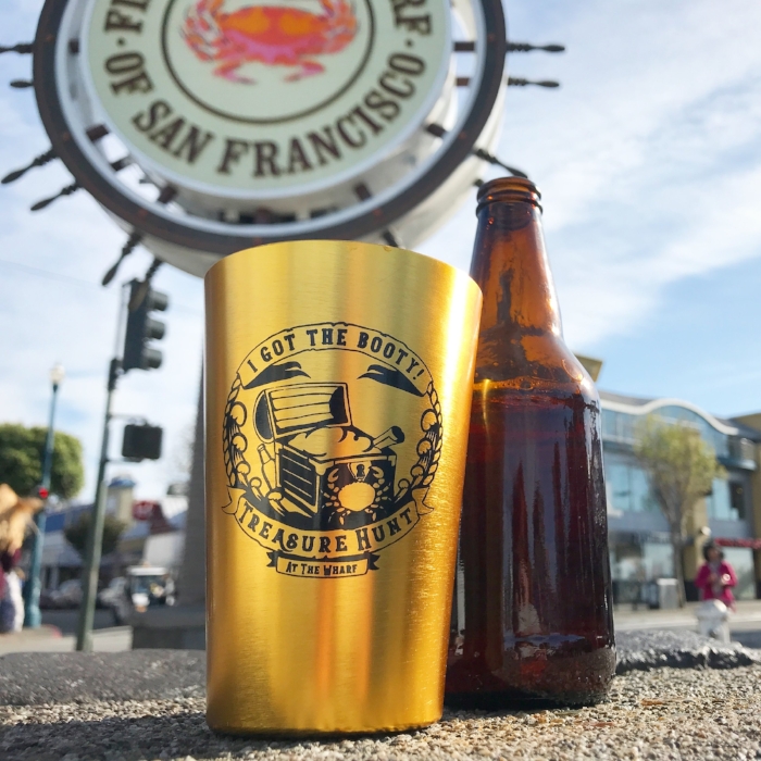 Free Golden Pub Glass