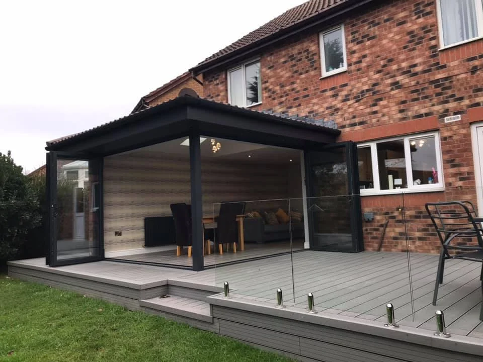 Corner Bi-fold extension in Poulton Le Fylde