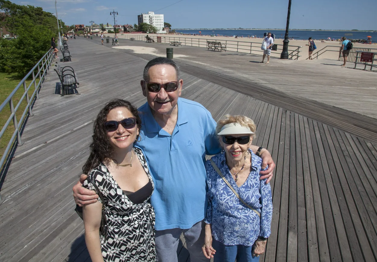 My mother and and my fiance’s father both grew up in Brighton Beach Brooklyn. This was a day we all spent walking around the old neighborhood, and I love this shot we took at the end of the day on the boardwalk of all the happy faces.