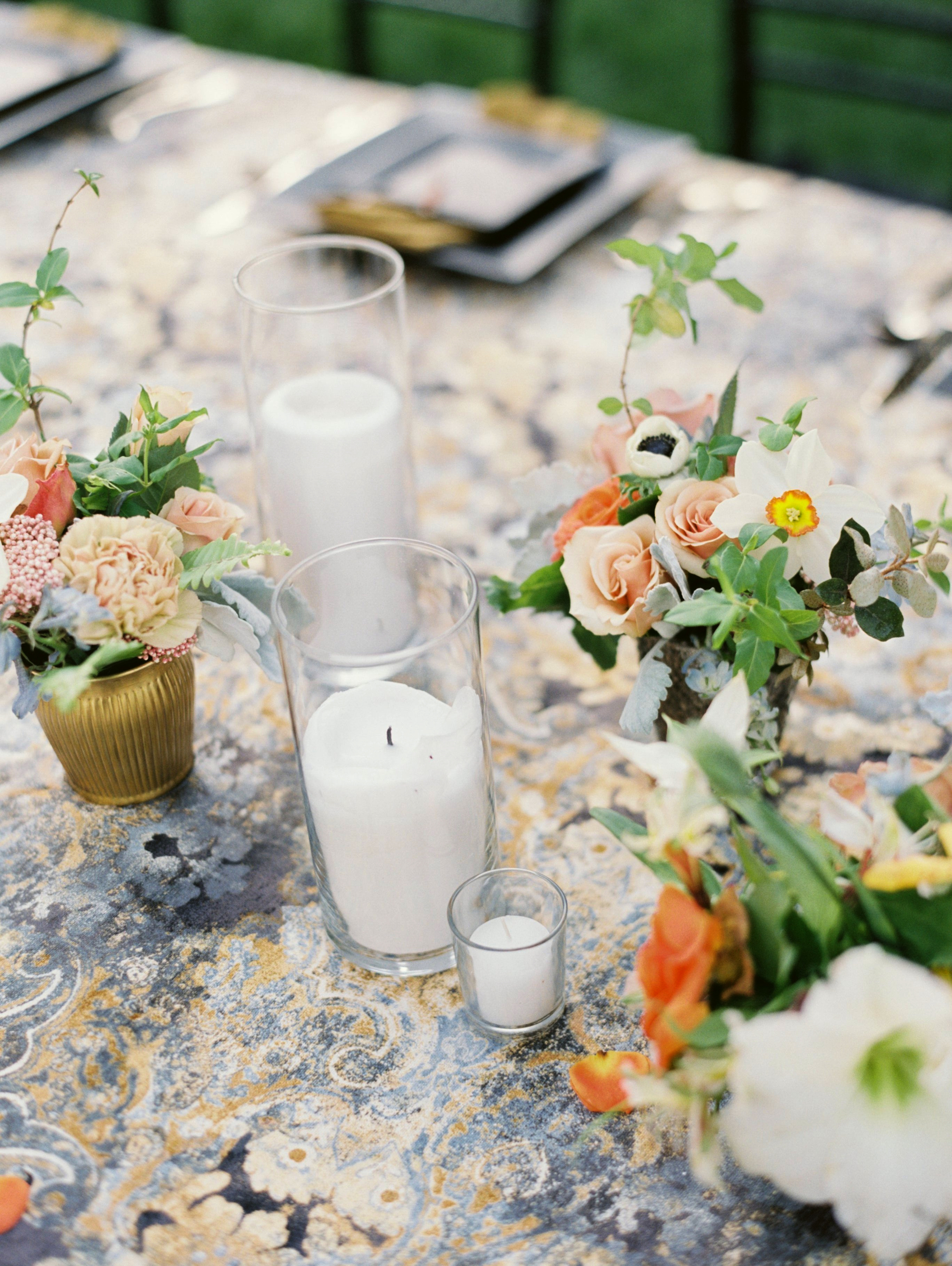 Pillar Candles and Petite Arrangements