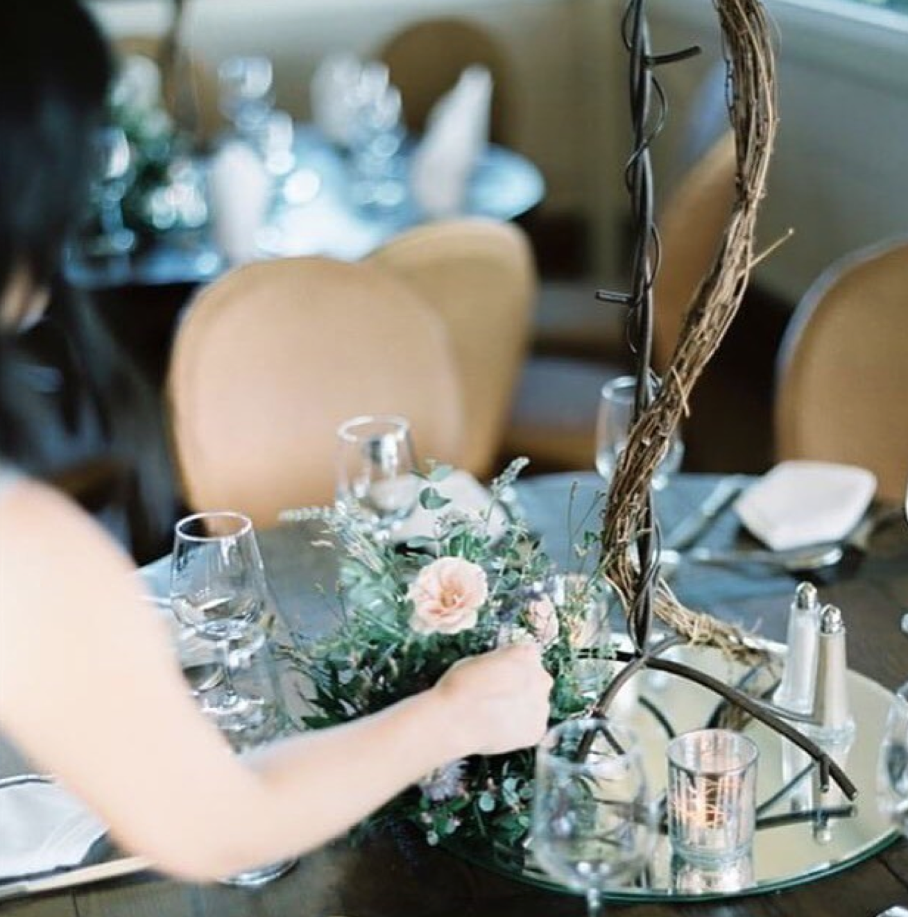 Reception Set Up | Photo by Michael Cottrell Photography