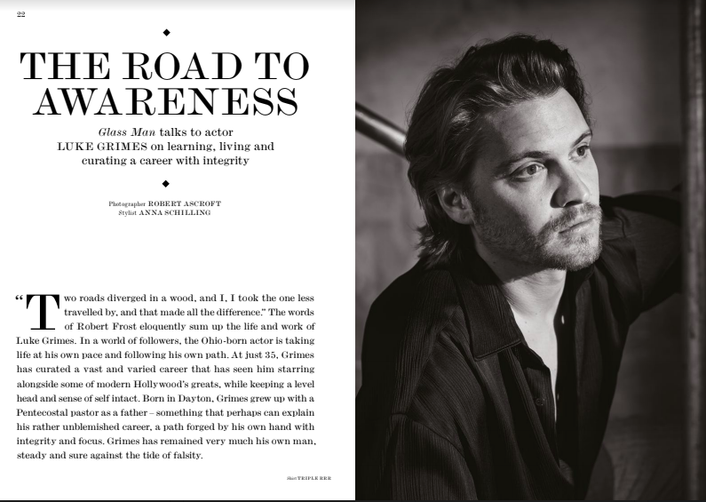 Luke Grimes for Glass Man