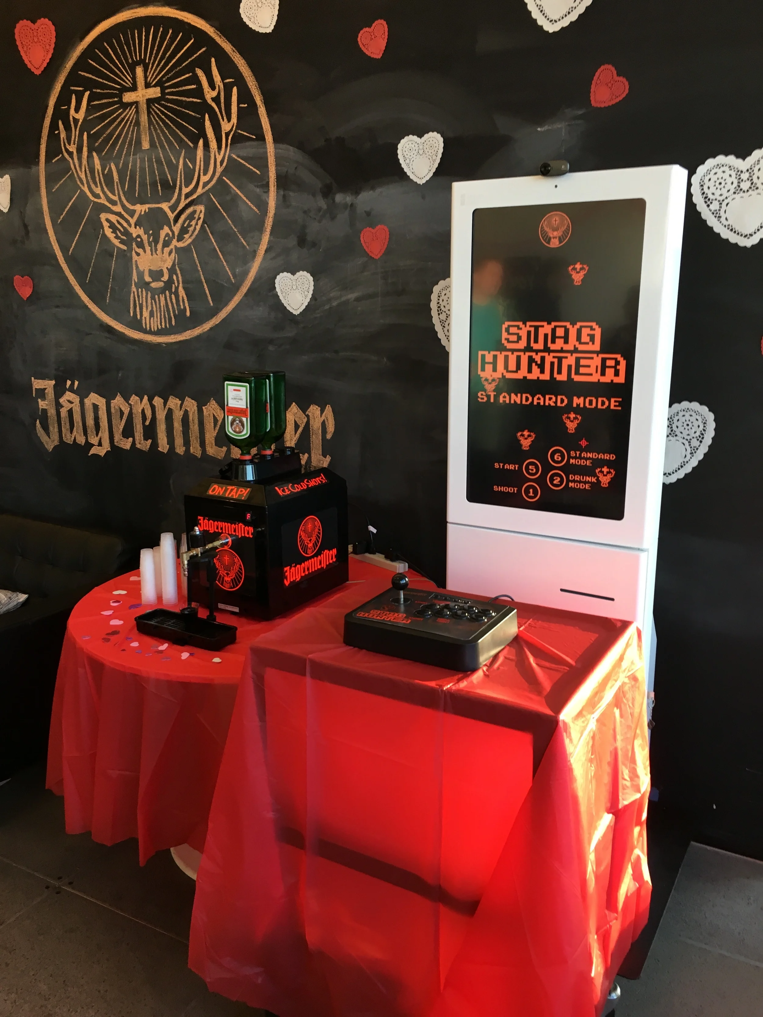 The full setup of the earliest iteration of Stag Hunter. Don't ask about Drunk mode.