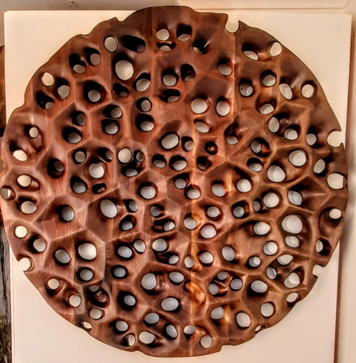 Less is more. Solid Walnut 1150mm dia x 50mm