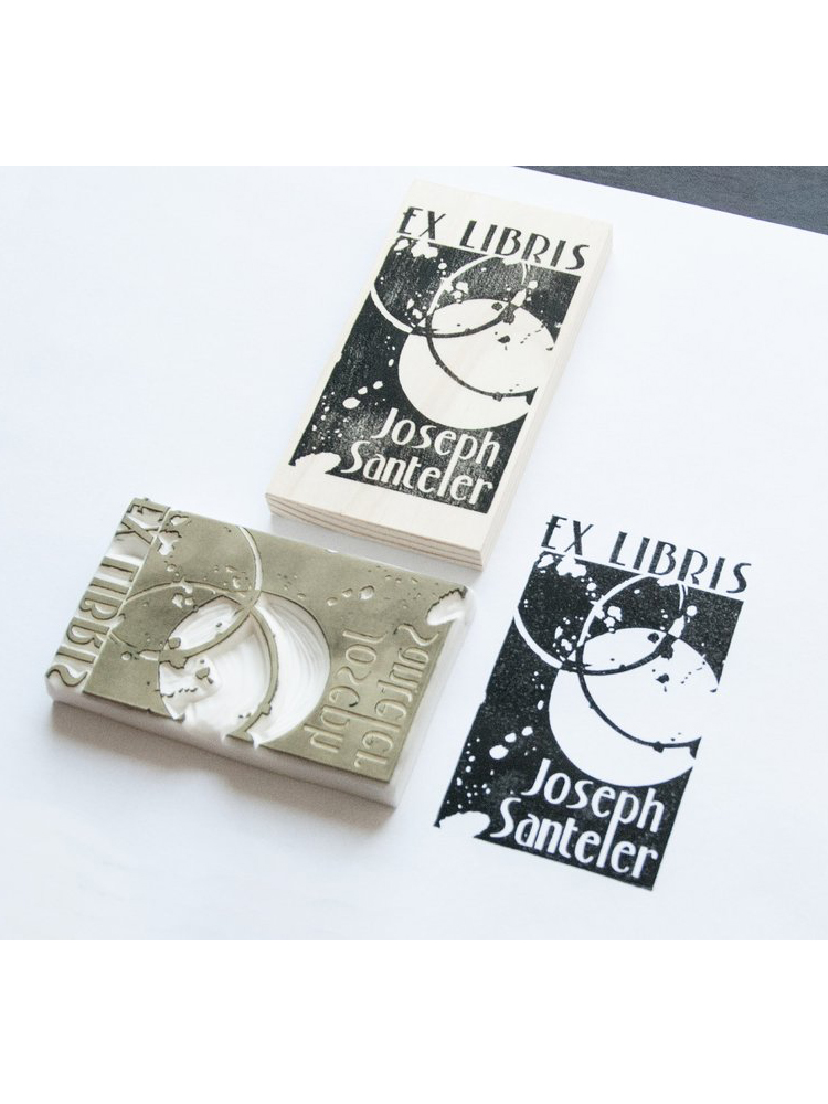 Personalized Ex Libris Stamp Tian Gan Graphic Design Printmaking