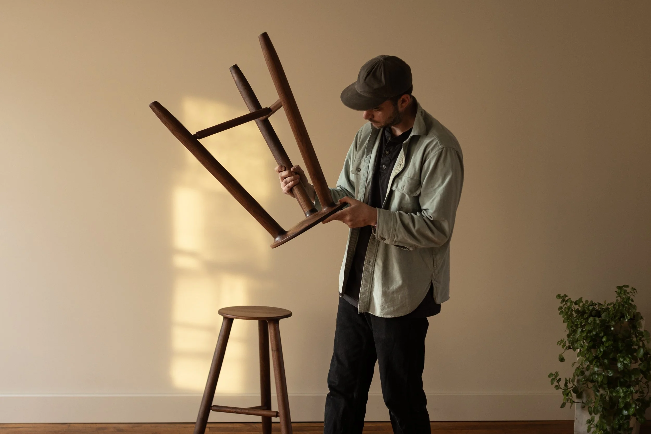 Tall Shaker Stool