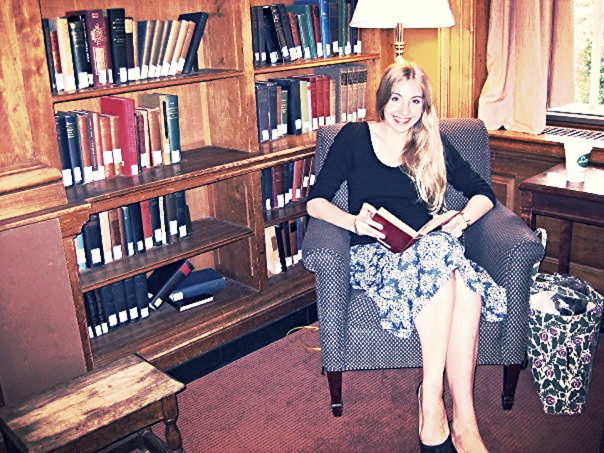 My happy place: the English Department library at my college.
