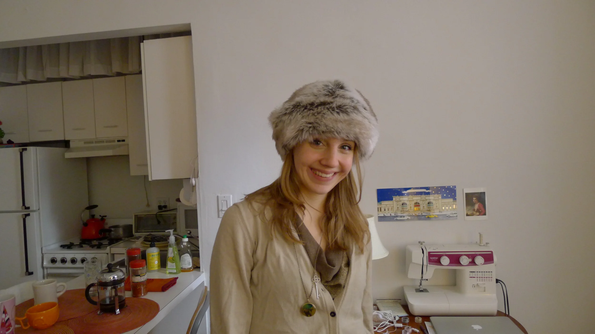 In my tiny but perfect apartment on the Upper West Side, 2011.