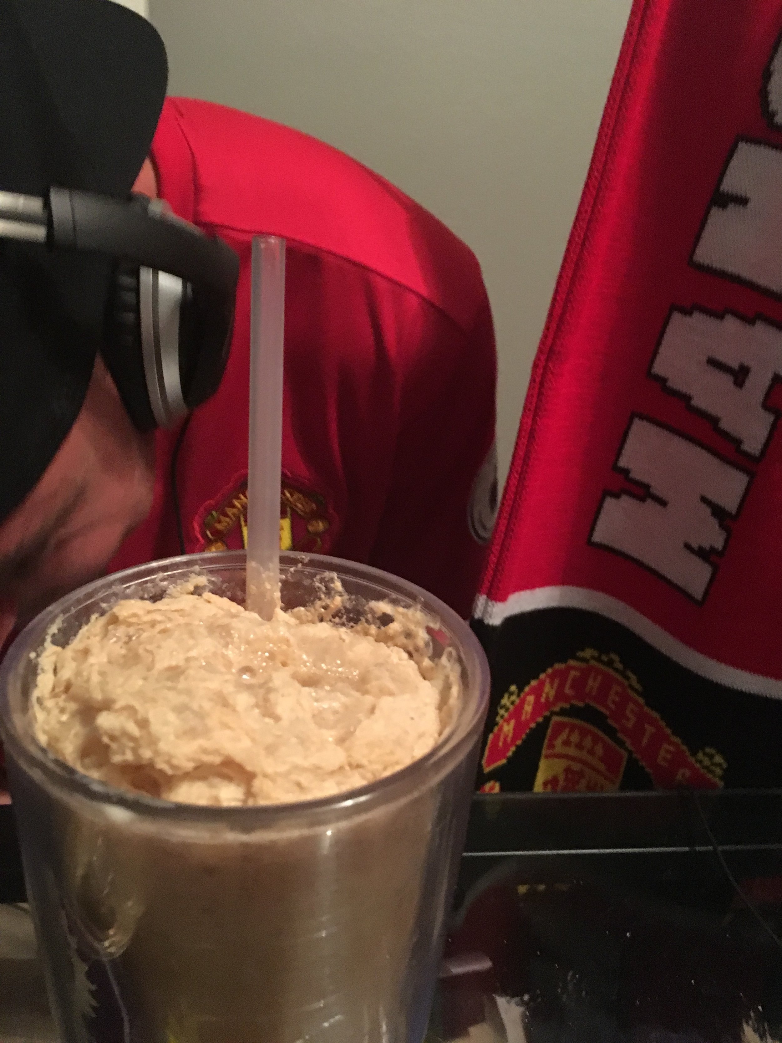 A bizarre beer float went to the person whose team finished the lowest on the table.