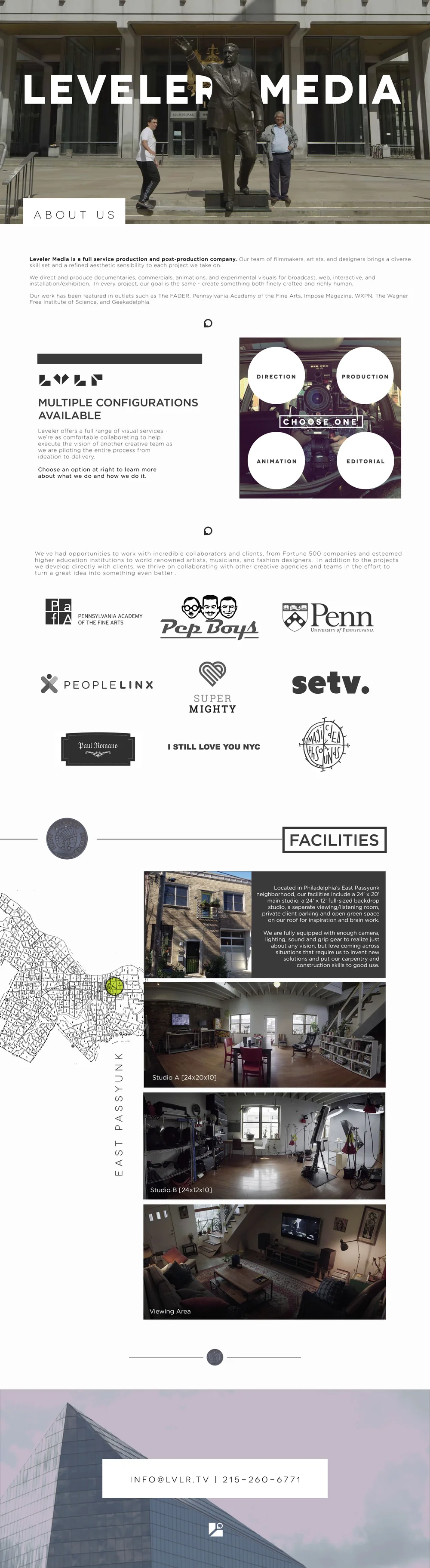  Leveler Media is a Philly based video production company operated by a brilliant team of artists. 