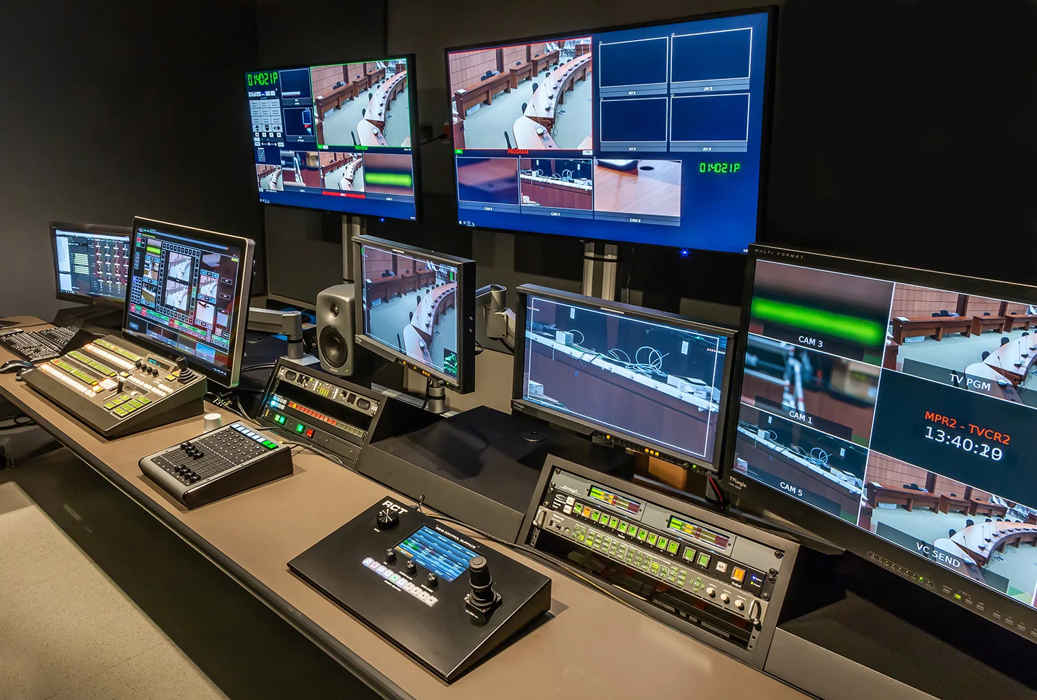CS-2 Control Surface consoles are installed in several studios throughout the Canadian House of Commons in Ottawa.