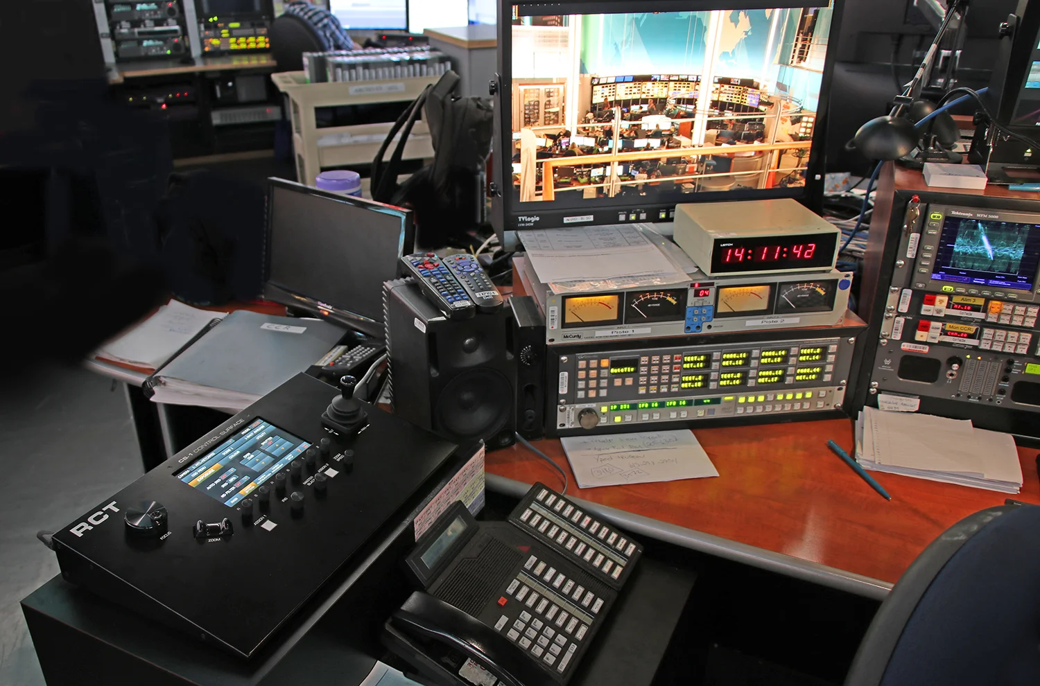 CS-1 Control Surface installed at the CBC/Radio-Canada Network Control Center in Montreal