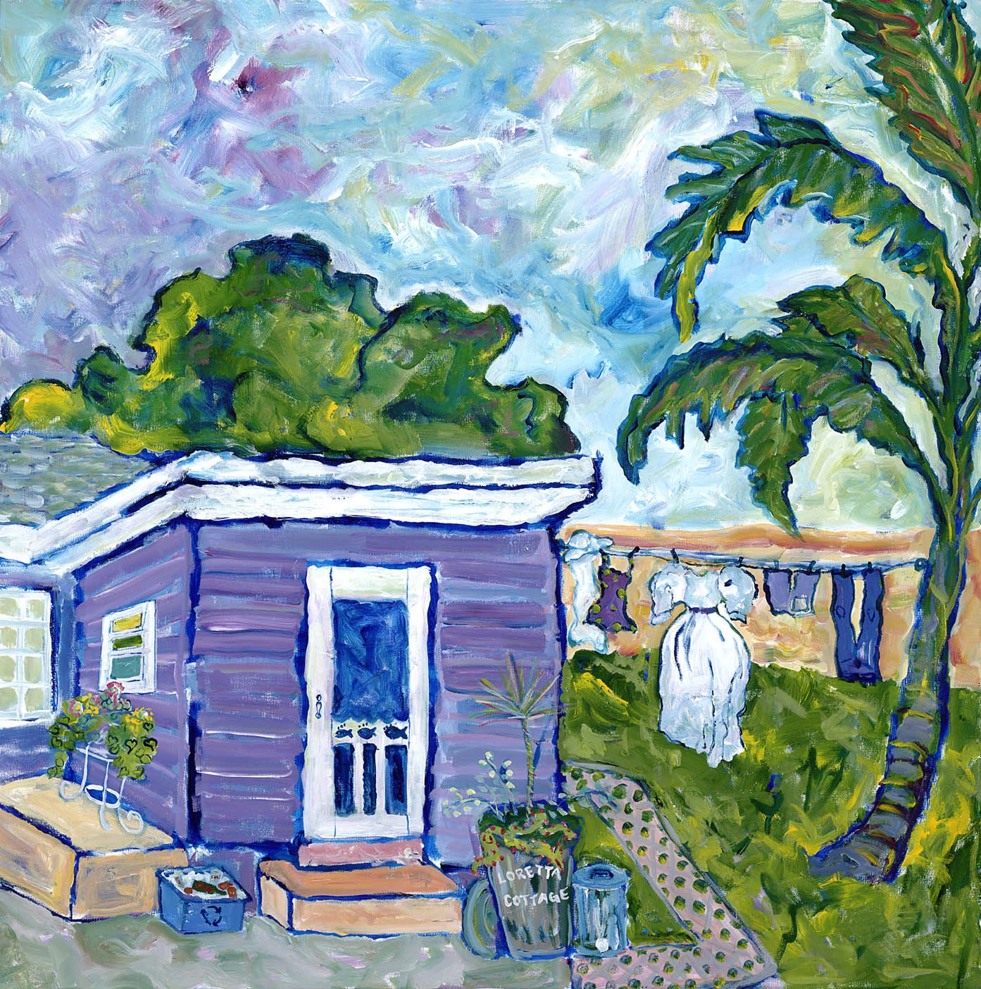 LAUNDRY DAY 2008 36X36 ACRYLIC NFS #002