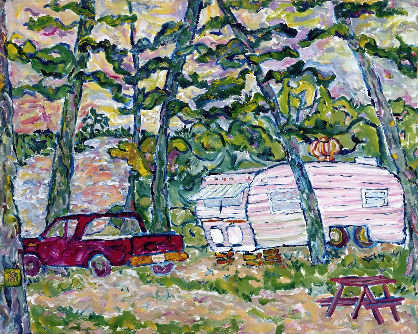 OCHOPEE GIT AWAY 30X24 ACRYLIC SOLD #044