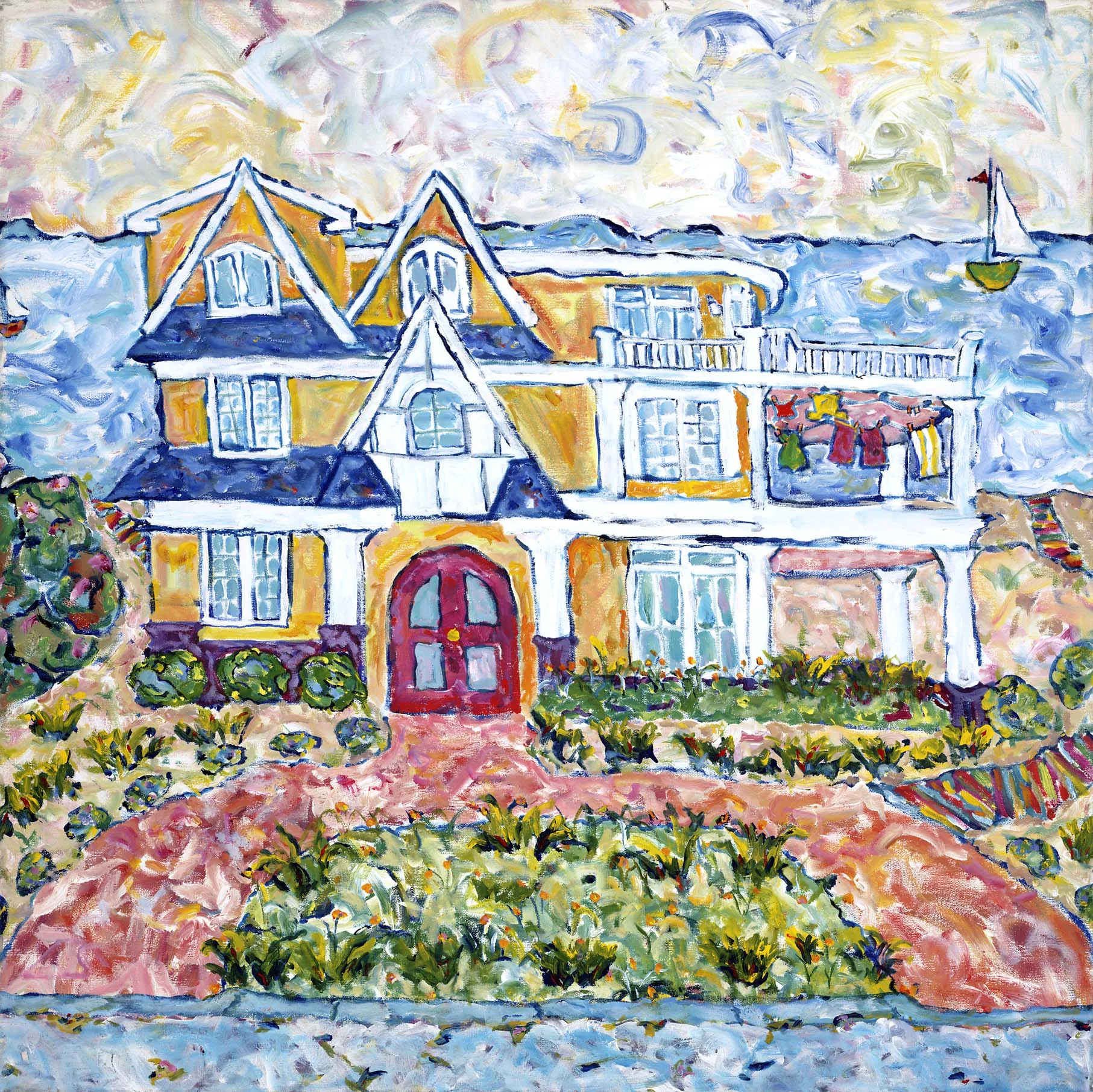 NANA'S VISITING 36X36 ACRYLIC SOLD #052