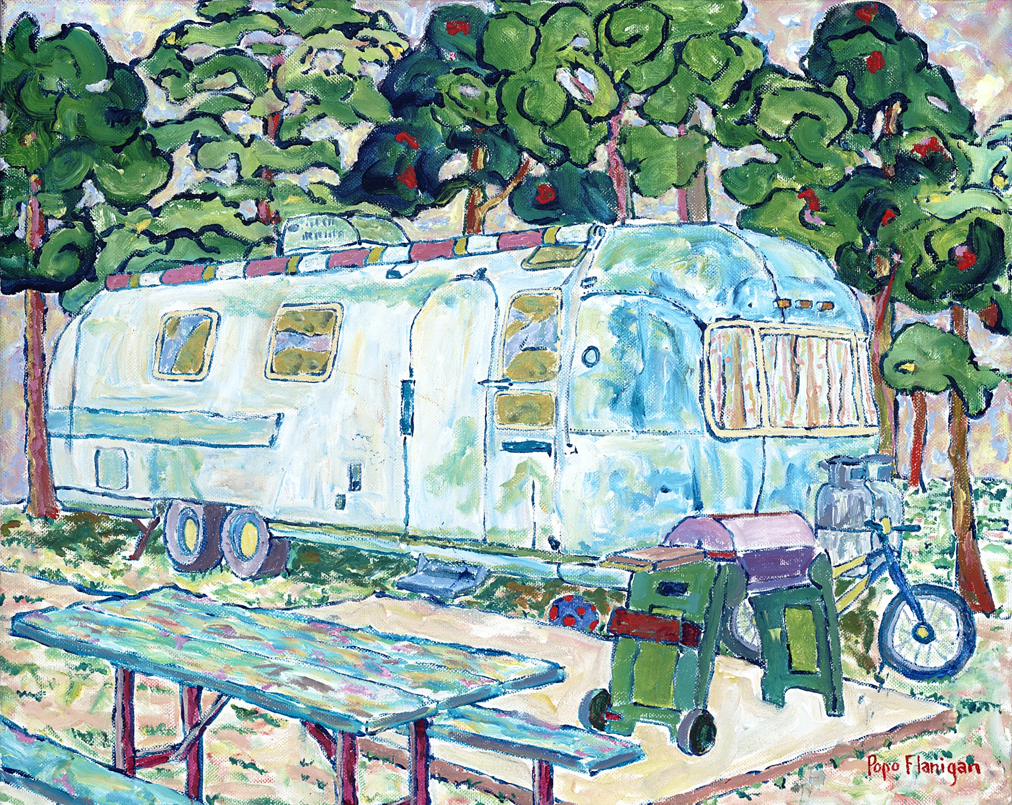 AIRSTREAM DRIFTER 20X16 ACRYLIC SOLD #120