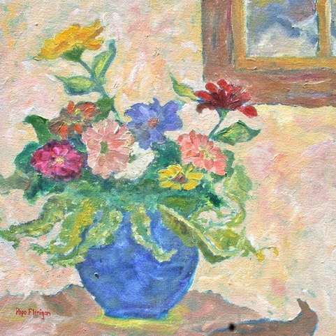 AUNT VIRGINIA'S ZINNIAS