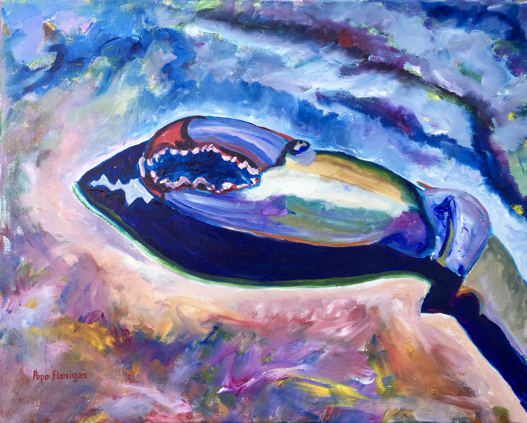 Mother in Claw Blue Claw Crab