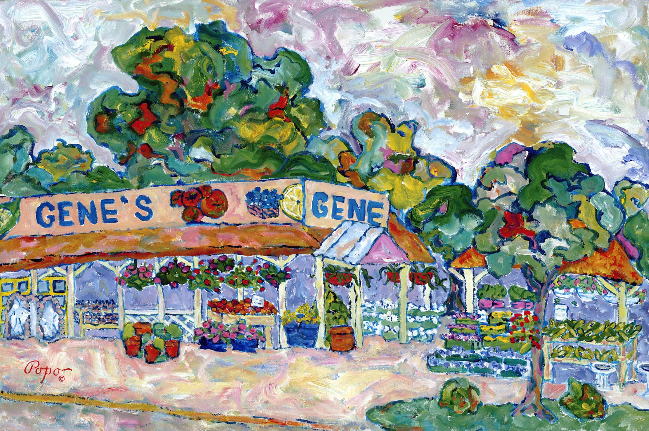 Gene's Farm 36 x 24 acrylic NFS #012