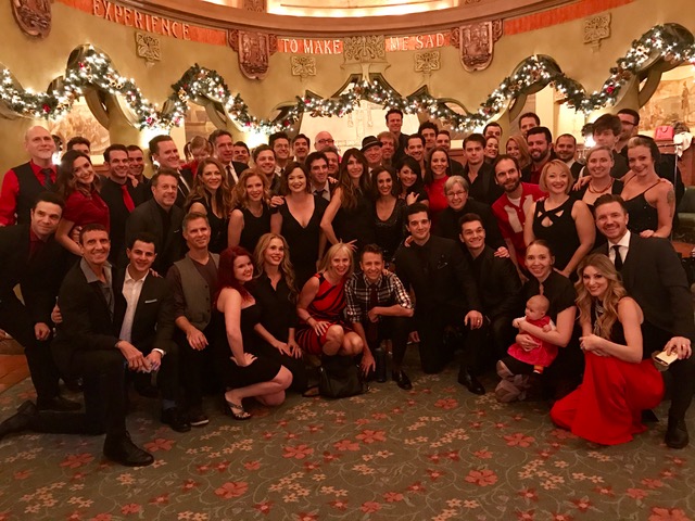 Our full company, including one baby, two toddlers, cast members spanning all eleven years and many continents, stage managers, wardrobe staff, ushers, and all. (Oh and Mark Ballas from Dancing with the Stars, our final Frankie Valli.)