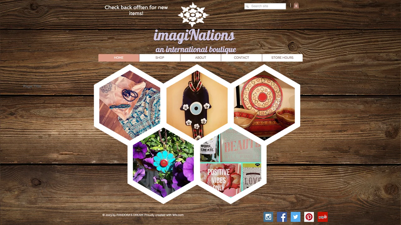 Imaginations an International Boutique (Chester, Morris County) Fair trade, ethically-made, handmade international items, including bracelets, earrings, necklaces, clothing, artwork, and more. Shop online or at 44 Main Street. 