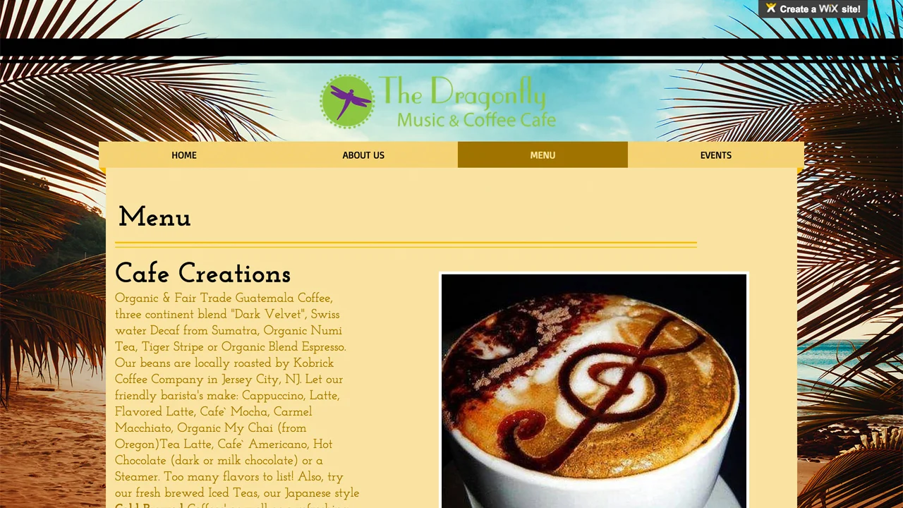 Dragonfly Music & Coffee Cafe (Somerville, Somerset County) Coffee, cappuccino, latte, teas, lemonade, smoothies, and more. Paninis, pizza, soups, salads, egg and cheese sandwiches, and more. Located at 14 East Main St. 