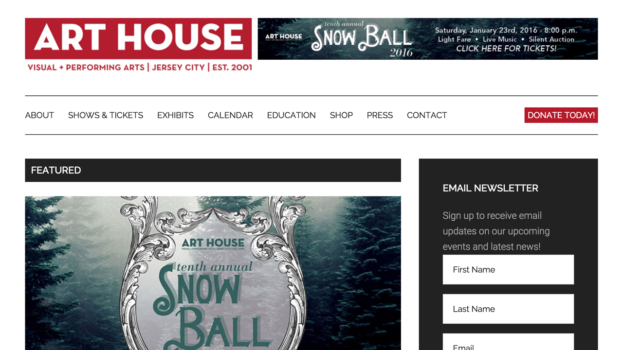 Art House Productions (Jersey City | Hudson County) Programs: Visual and performing arts events & workshops