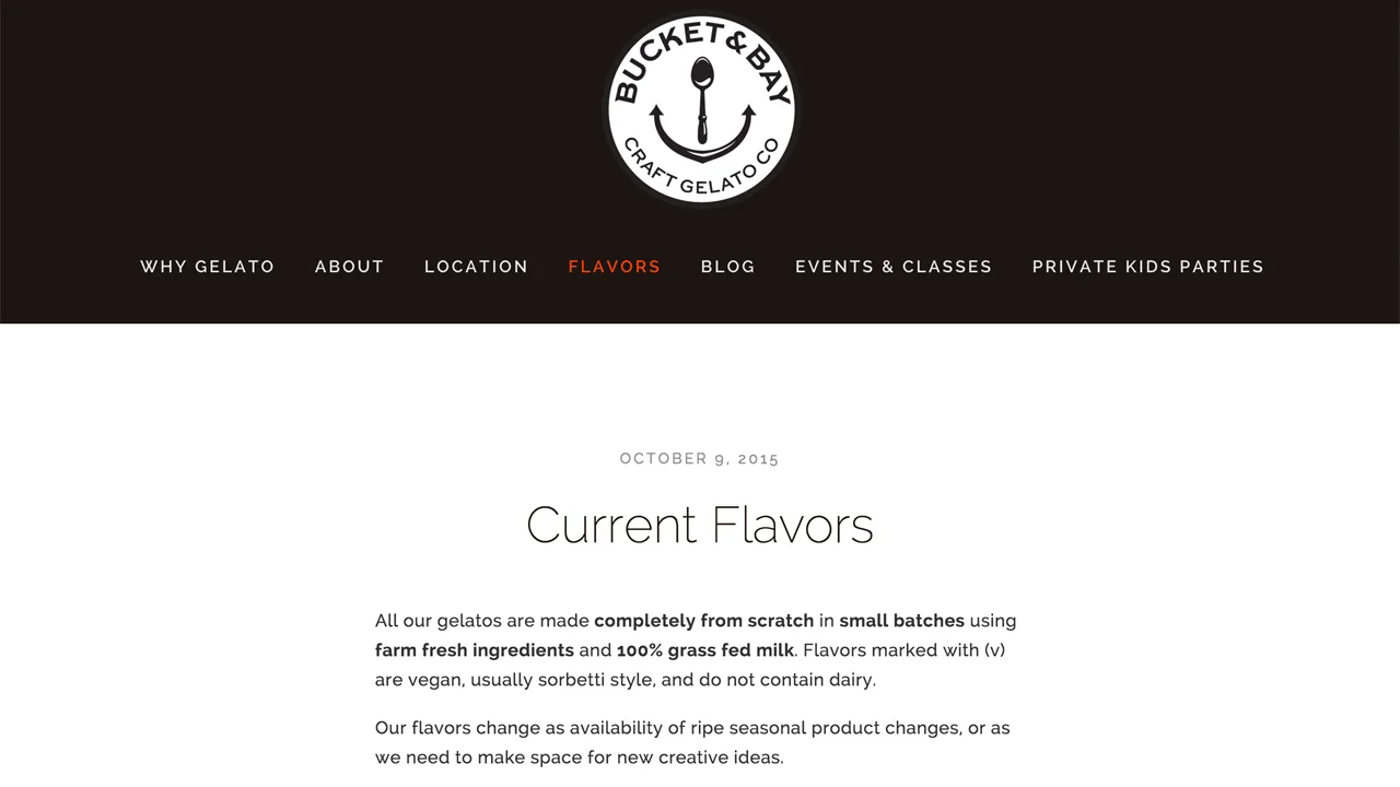 Bucket & Bay Craft Gelato Co (Jersey City, Hudson County) Fresh-made gelato, in a variety of seasonal flavors. Located at 150 Bay Street. 