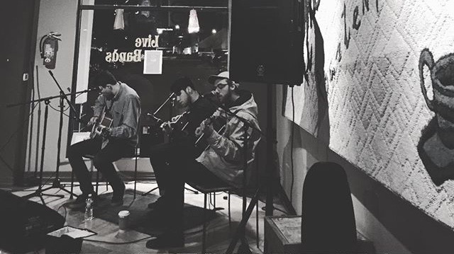 Kyle Lloyd, Sean McCall, and Jorge Estrada of Breaking Tradition . Photo by Alexis Bradley. 