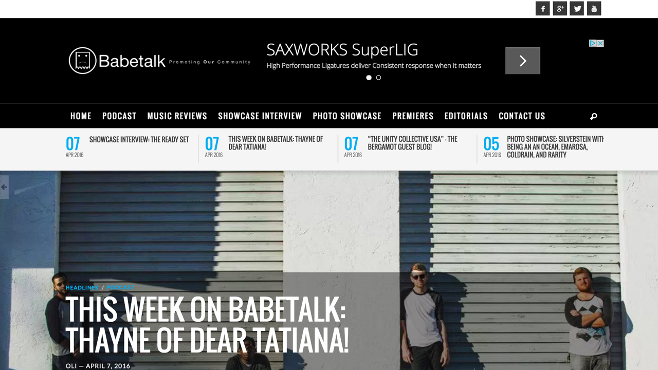 Babetalk (Galloway, Atlantic County) Podcast, music reviews, interviews, photos, premieres, editorials